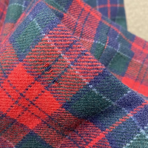 Vintage Pendleton Blazer Womens Medium Red Green Plaid Wool Jacket Made USA 80s - Picture 10 of 11